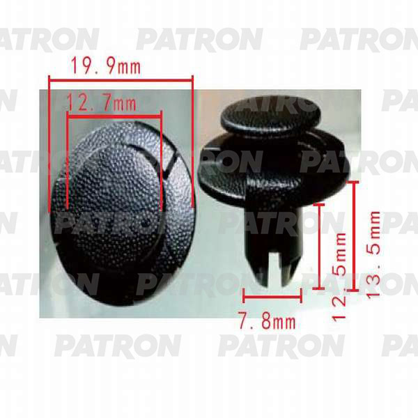 P37-0511 PATRON Клипса пластмассовая