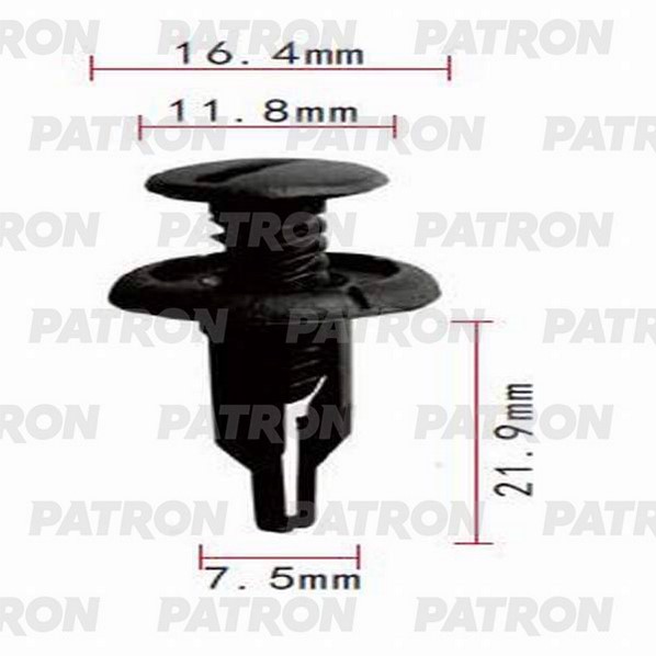 P37-0723 PATRON Клипса пластмассовая