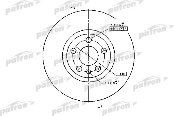 PBD2716 PATRON Тормозной диск