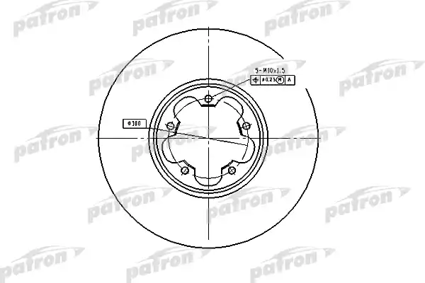 PBD4216 PATRON Тормозной диск