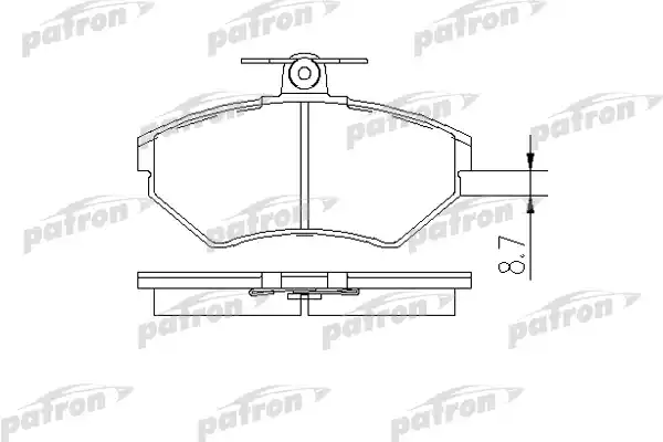 PBP1289 PATRON Тормозные колодки