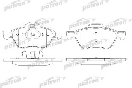 PBP144 PATRON Колодки тормозные дисковые перед. VW Arteon / Golf VII / Passat / Tiguan 13- (без датчика)