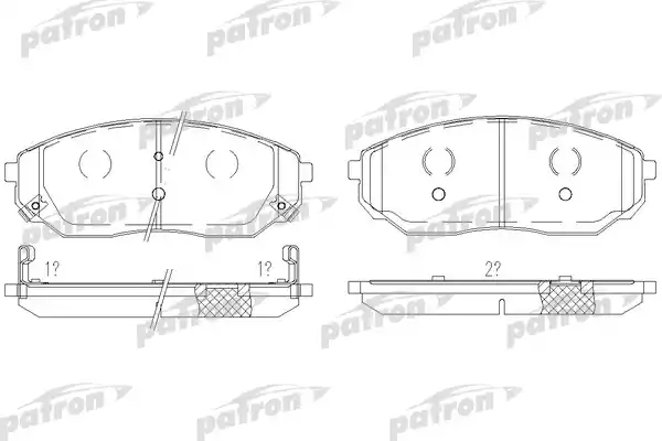 PBP1735 PATRON Тормозные колодки