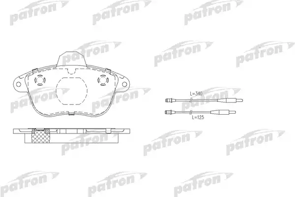 PBP742 PATRON Тормозные колодки