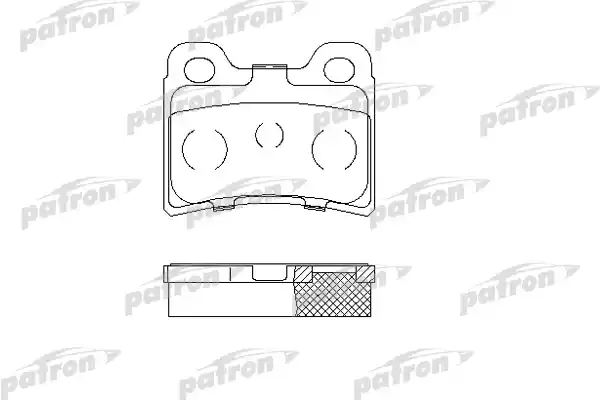 Тормозные колодки PATRON PBP772