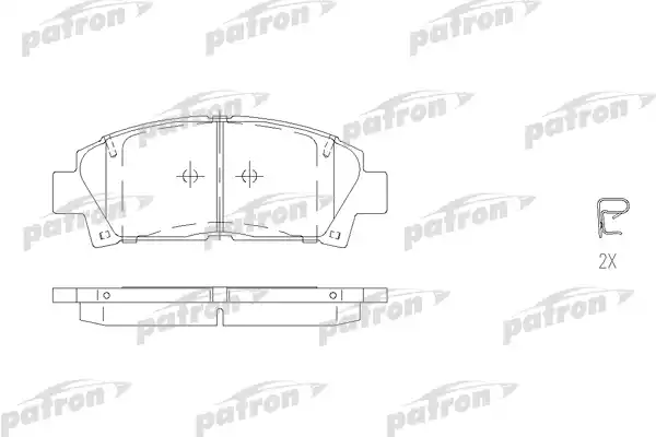 PBP928 PATRON Тормозные колодки