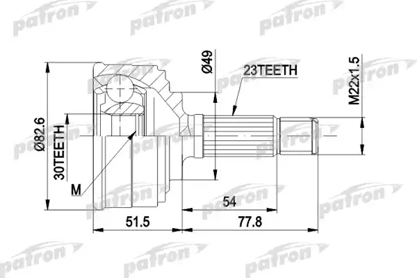 ШРУС PATRON PCV1044