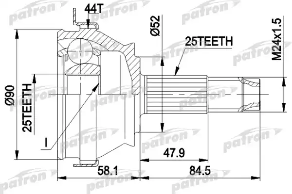 ШРУС PATRON PCV1093