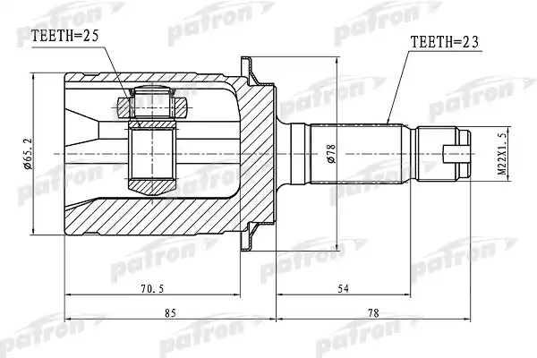 PCV1339 PATRON ШРУС