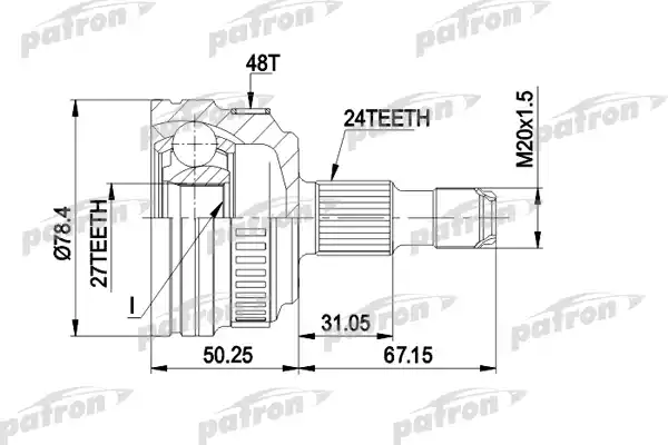 PCV1367 PATRON ШРУС