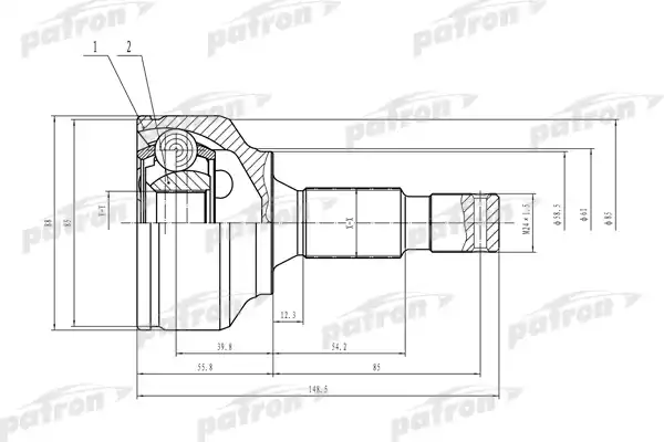 PCV1469 PATRON ШРУС