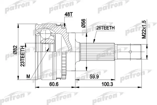 PCV1483 PATRON ШРУС