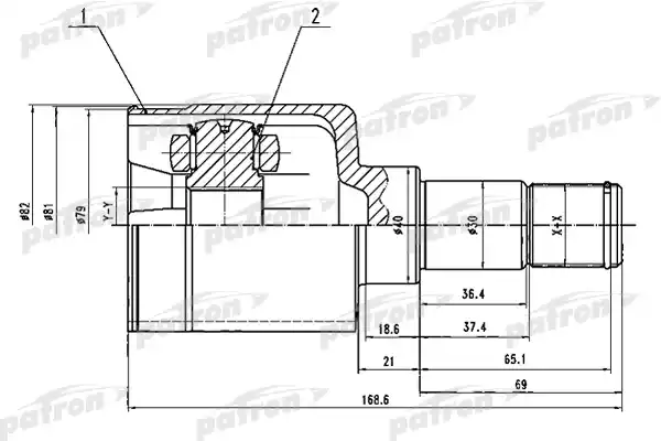 PCV1493 PATRON ШРУС