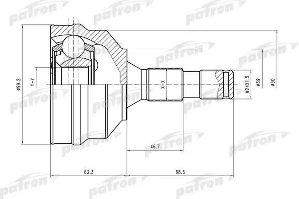 ШРУС PATRON PCV1496