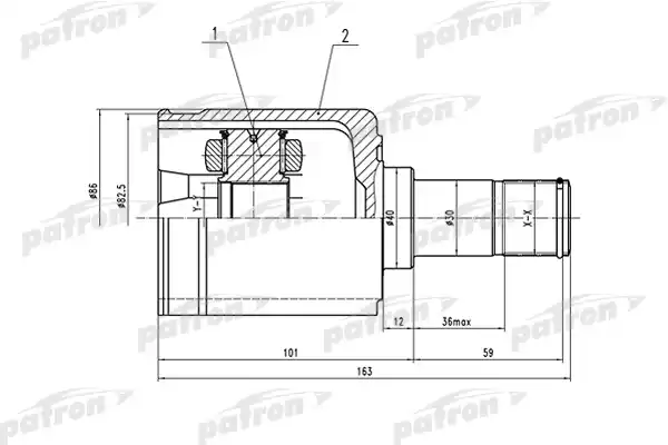 PCV1513 PATRON ШРУС