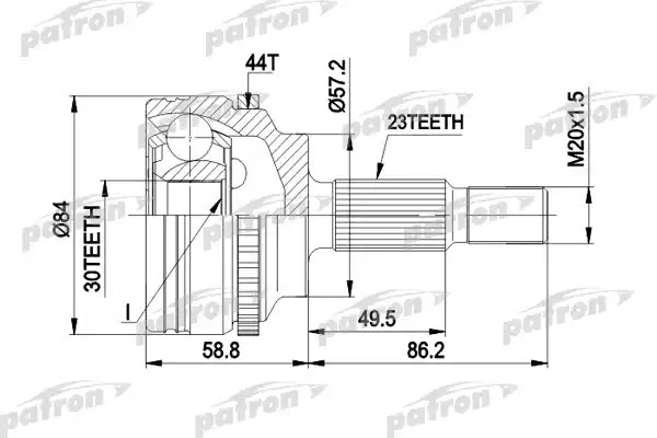 PCV1542 PATRON ШРУС