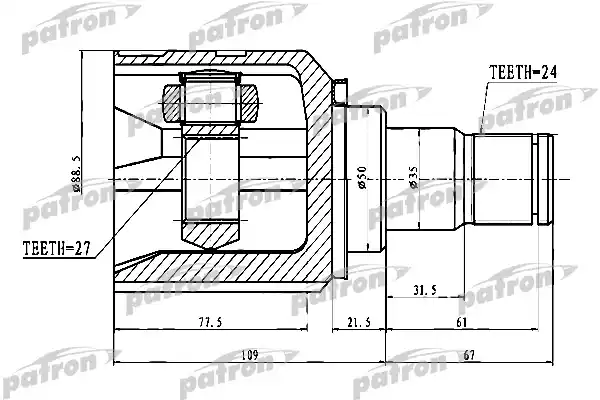 PCV1742 PATRON ШРУС