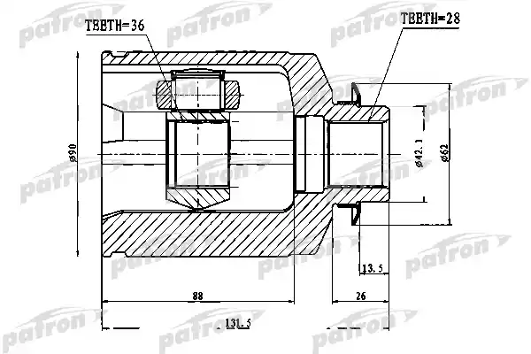 PCV1753 PATRON ШРУС