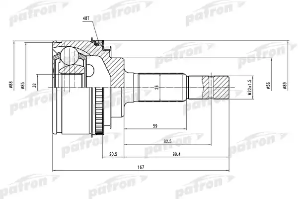 PCV2025 PATRON ШРУС