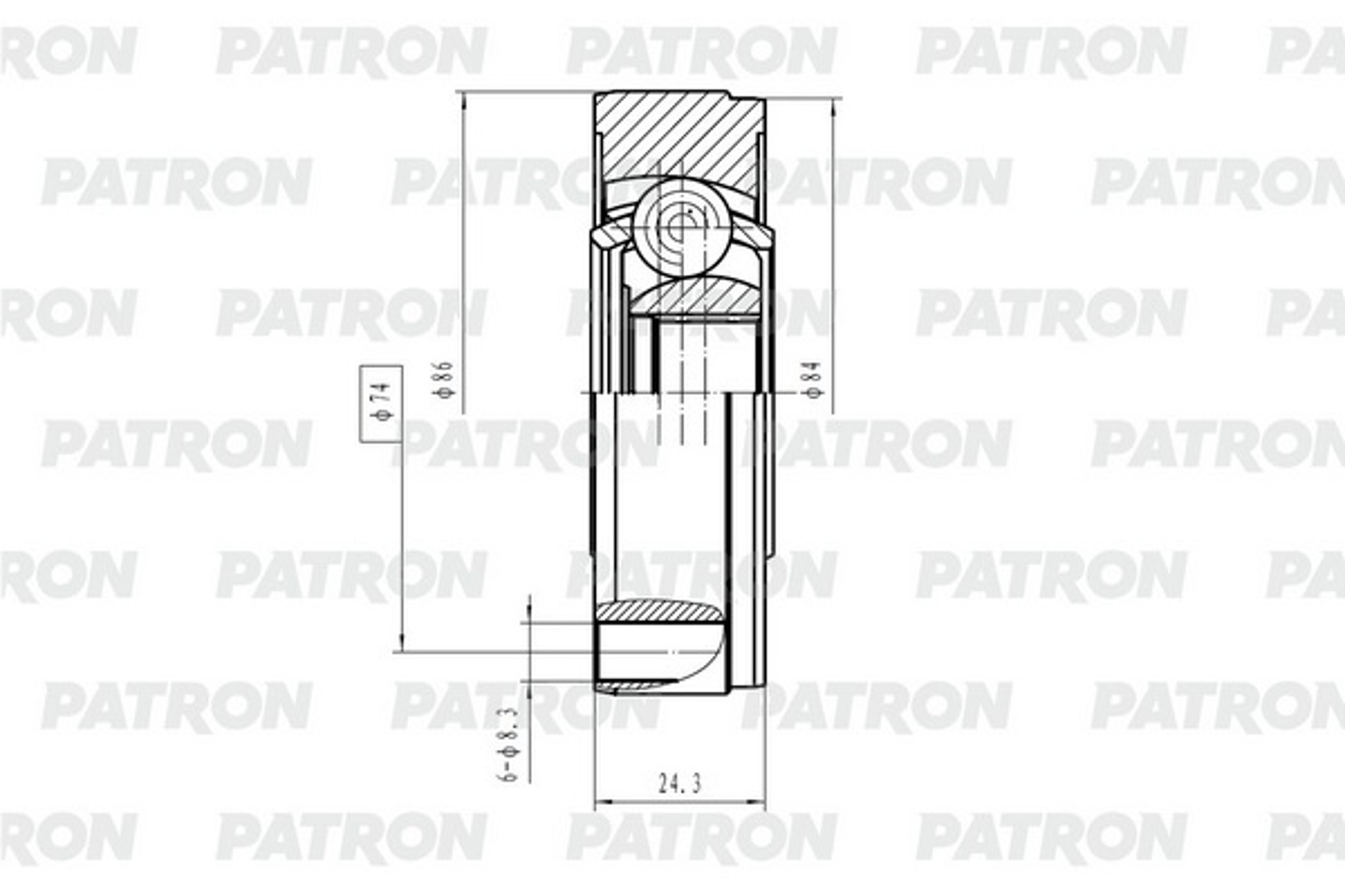 PCV2182 PATRON ШРУС