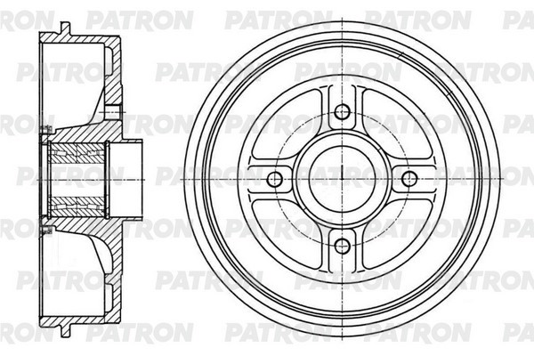 PDR1005 PATRON Барабан тормозной