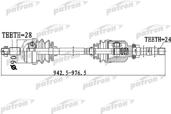 Полуось PATRON PDS0050