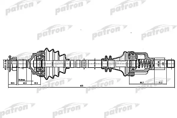 PDS0058 PATRON Полуось