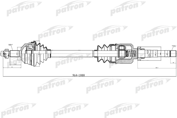 PDS0310 PATRON Полуось