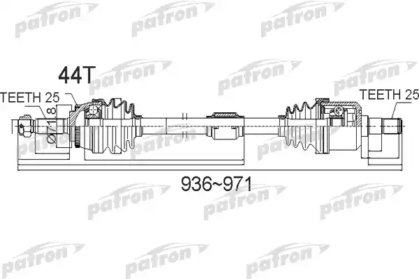 PDS0487 PATRON Полуось