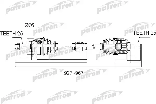 PDS0502 PATRON Полуось