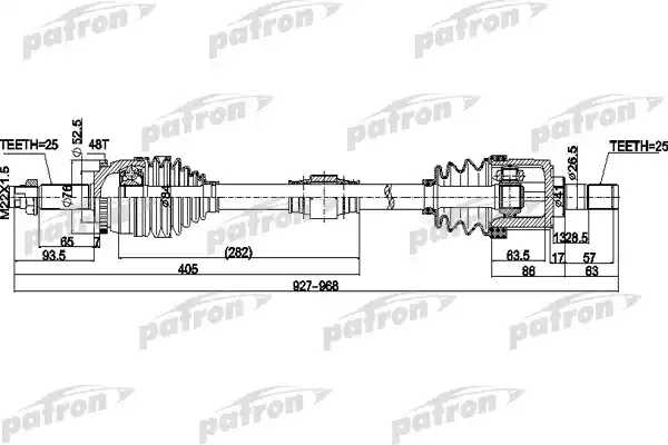 PDS0505 PATRON Полуось