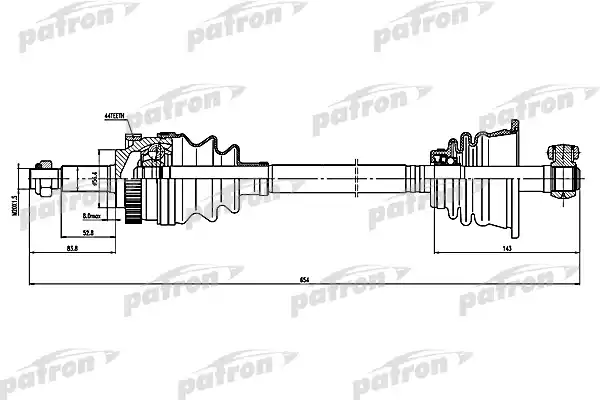 PDS1601 PATRON Полуось