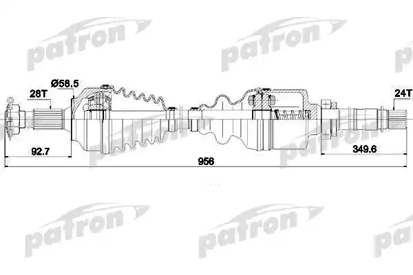 PDS4580 PATRON Полуось