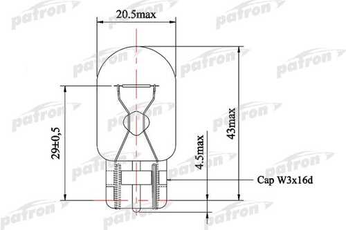 Лампочка поворотника PATRON PLW21W