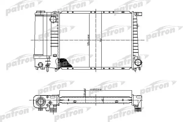 PRS3400 PATRON Радиатор системы охлаждения