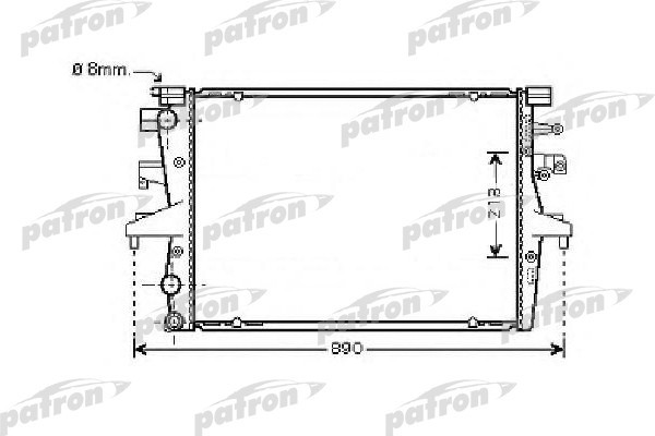 PRS3600B PATRON Радиатор системы охлаждения