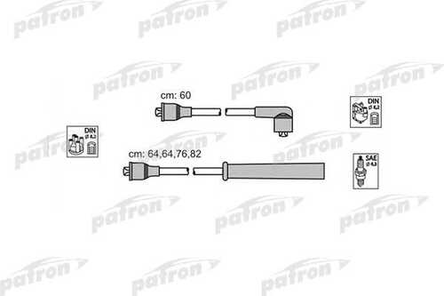 PSCI1007 PATRON Комплект проводов зажигания