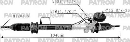 PSG3103 PATRON Рейка рулевая CHEVROLET AVEO 04-