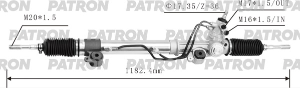 Рейка рулевая PATRON PSG3188