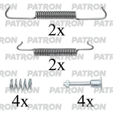 PSRK0025 PATRON Комплект монтажный тормозных колодок
