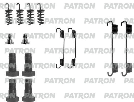 PSRK0108 PATRON Комплект монтажный тормозных колодок
