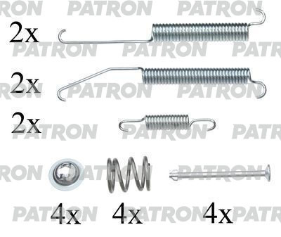 PSRK0150 PATRON Комплект монтажный тормозных колодок