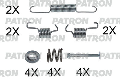 PSRK0201 PATRON Комплект монтажный тормозных колодок