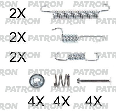 PSRK0253 PATRON Комплект монтажный тормозных колодок