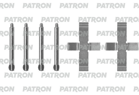 PSRK1004 PATRON Комплект монтажный тормозных колодок