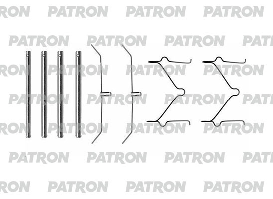 PSRK1218 PATRON Комплект монтажный тормозных колодок