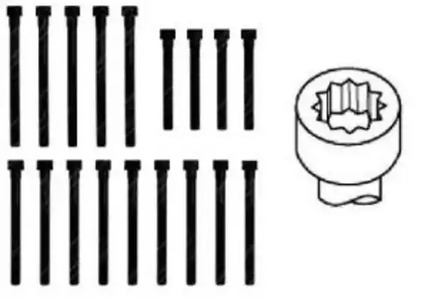 Комплект болтов ГБЦ PAYEN HBS058