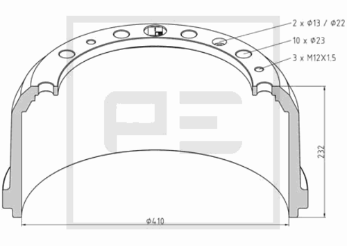 Тормозной барабан brake drum