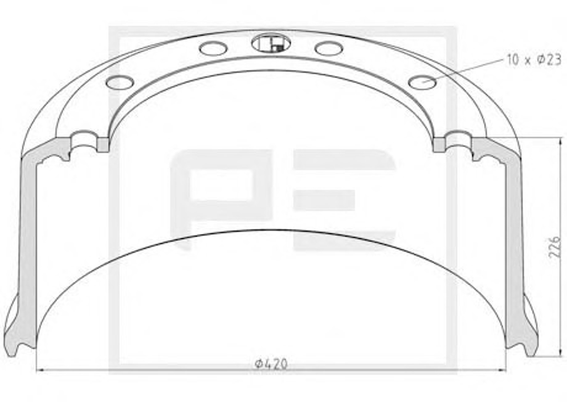 Тормозной барабан brake drum