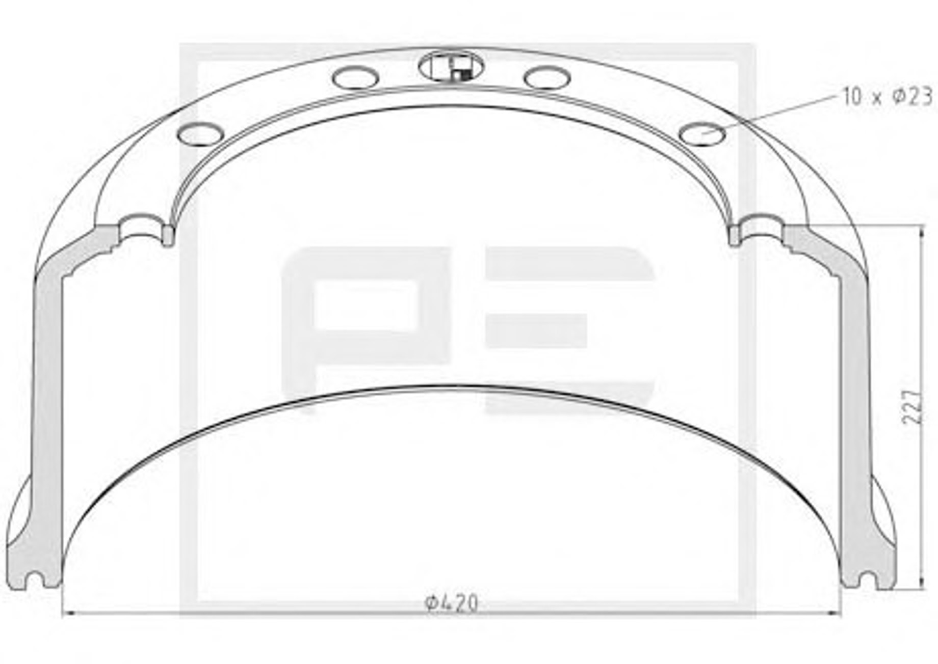 Тормозной барабан brake drum